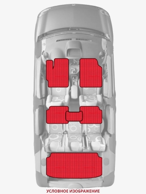 ЭВА коврики «Queen Lux» комплект для Ford F-Series (5G)